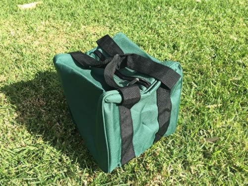 BuyBocceBalls Listing - - Extra Heavy Duty Nylon Bocce Bag (3 of 7) - Green with Black Handles