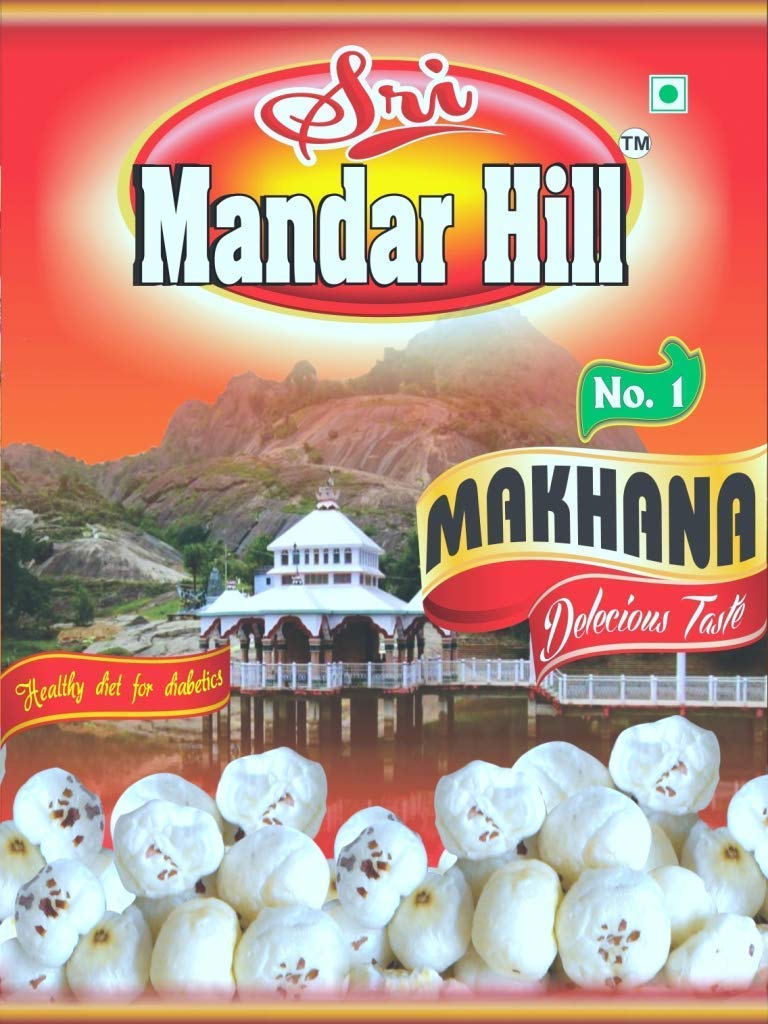 Sri Mandar Hill Lotus Seeds Pop/Gorgon Nut Puffed Kernel Big Size (Phool Makhana/Fox Nuts) 500G (250gms*2)