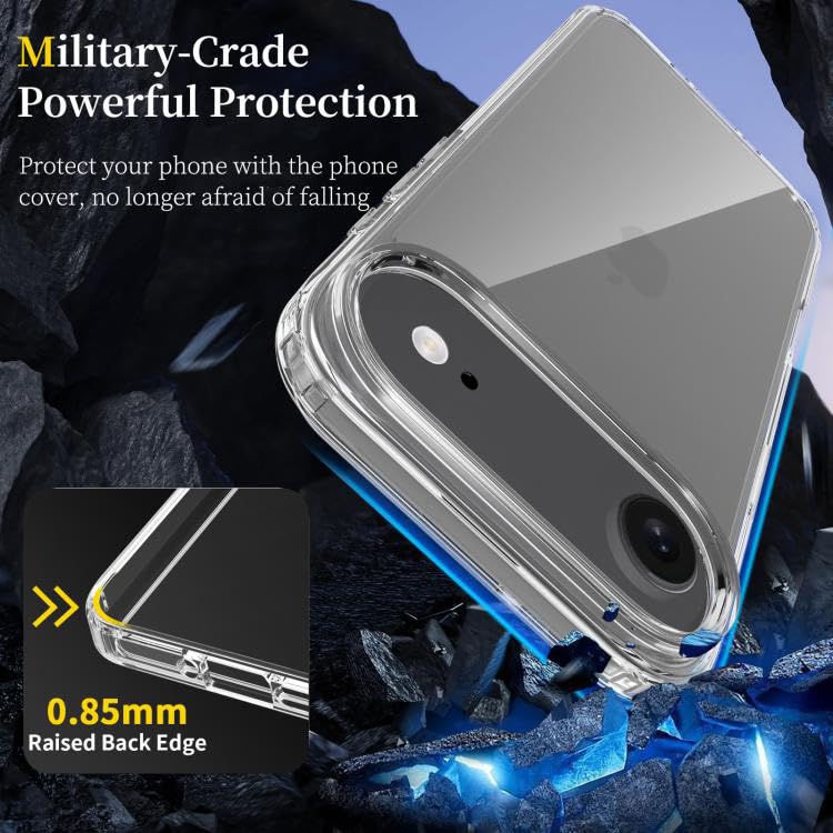 Image of Plus Clear Soft Transparent TPU Back Cover with Camera Protection for Apple iPhone 17 Air - Transparent