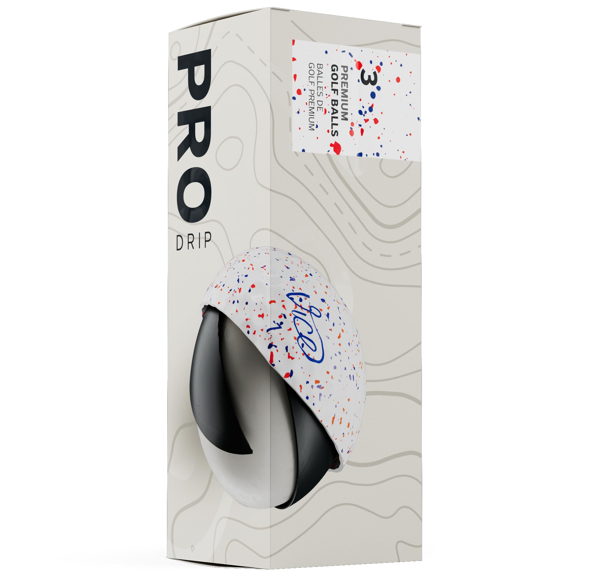 Vice Pro Golf Balls (2025 Model) (Red/Blue Drip)