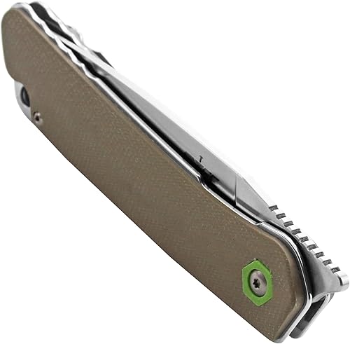 Miniatura 5 de S-TEC Sandvik - Cuchillo plegable serie acero inoxidable con mango compuesto G10 (TS501 Sand)