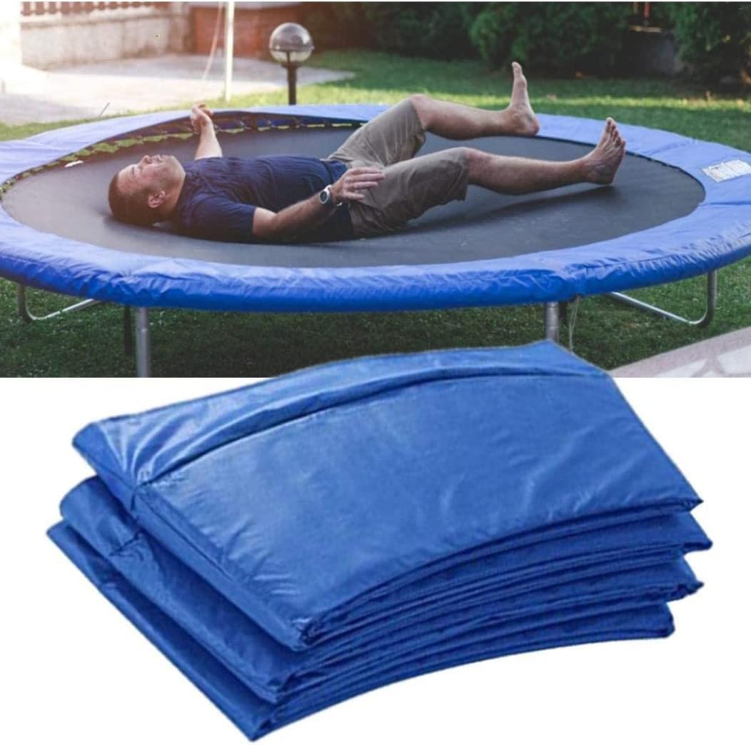 Trampoline Spring Cover 6 Ft Waterproof Trampoline Pad Replacement Cover Protective Replacement Parts for Safety Blue, Decoraciones para jardines