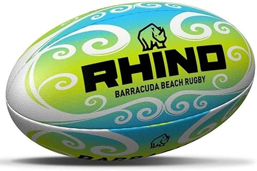 Rhino Barracuda Beach Holiday Summer Pro Rugby Ball VerdeAzul Rhino Barracuda Beach Holiday Summer Pro Rugby Ball VerdeAzul