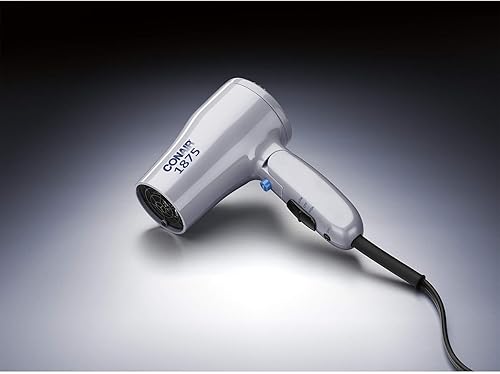 Miniatura 7 de Conair Secador de pelo compacto de doble voltaje de 1875 vatios con mango plegable, gris
