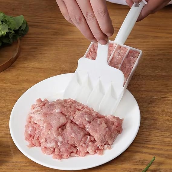 2 Pcs Kitchen Meatball Maker, 4 Meatballs at 1 Time None-Stick Meatball Maker Tool with Cutting Spade, DIY Creative Meatball Maker Mold for Sorbet, Rice Balls, Fish Ball Making