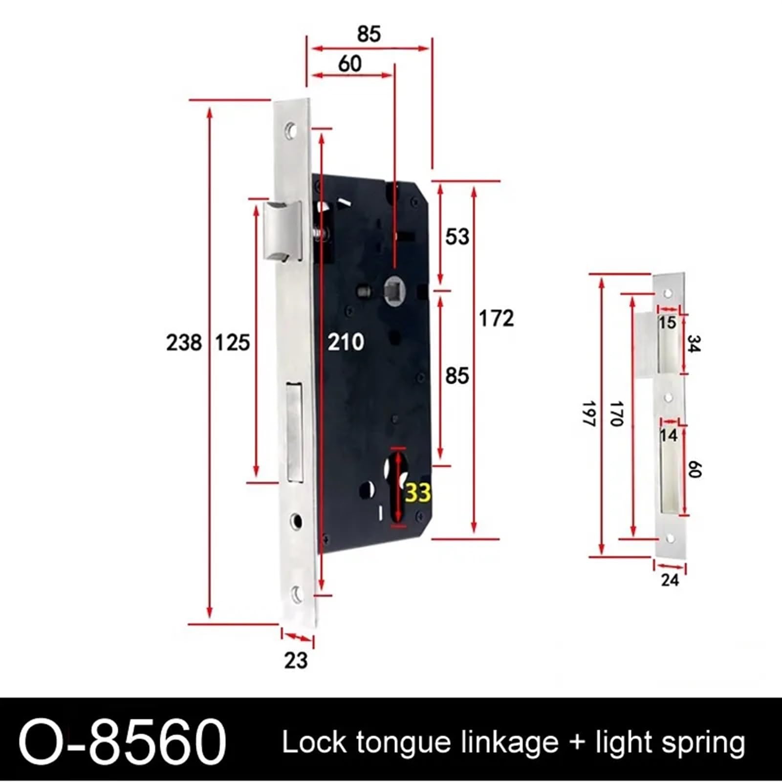 RV Lock Zinc Alloy 3 Options Motorhomes Accessories RV Door Nylon Compression Latch 1Pcs