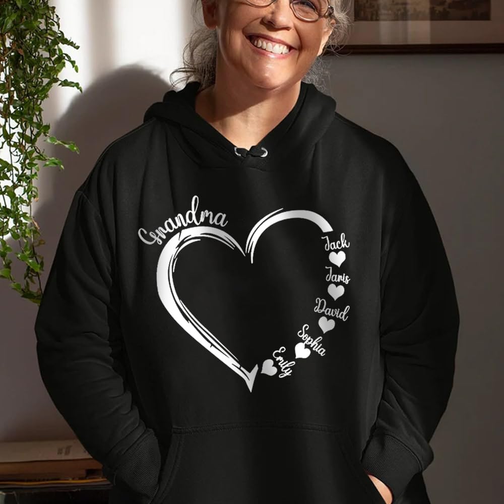 Personalized Grandma Sweatshirt, Custom Floral Pullover, Gift for Grandma, Cozy Family Shirt for Birthday, Christmas - Image 6