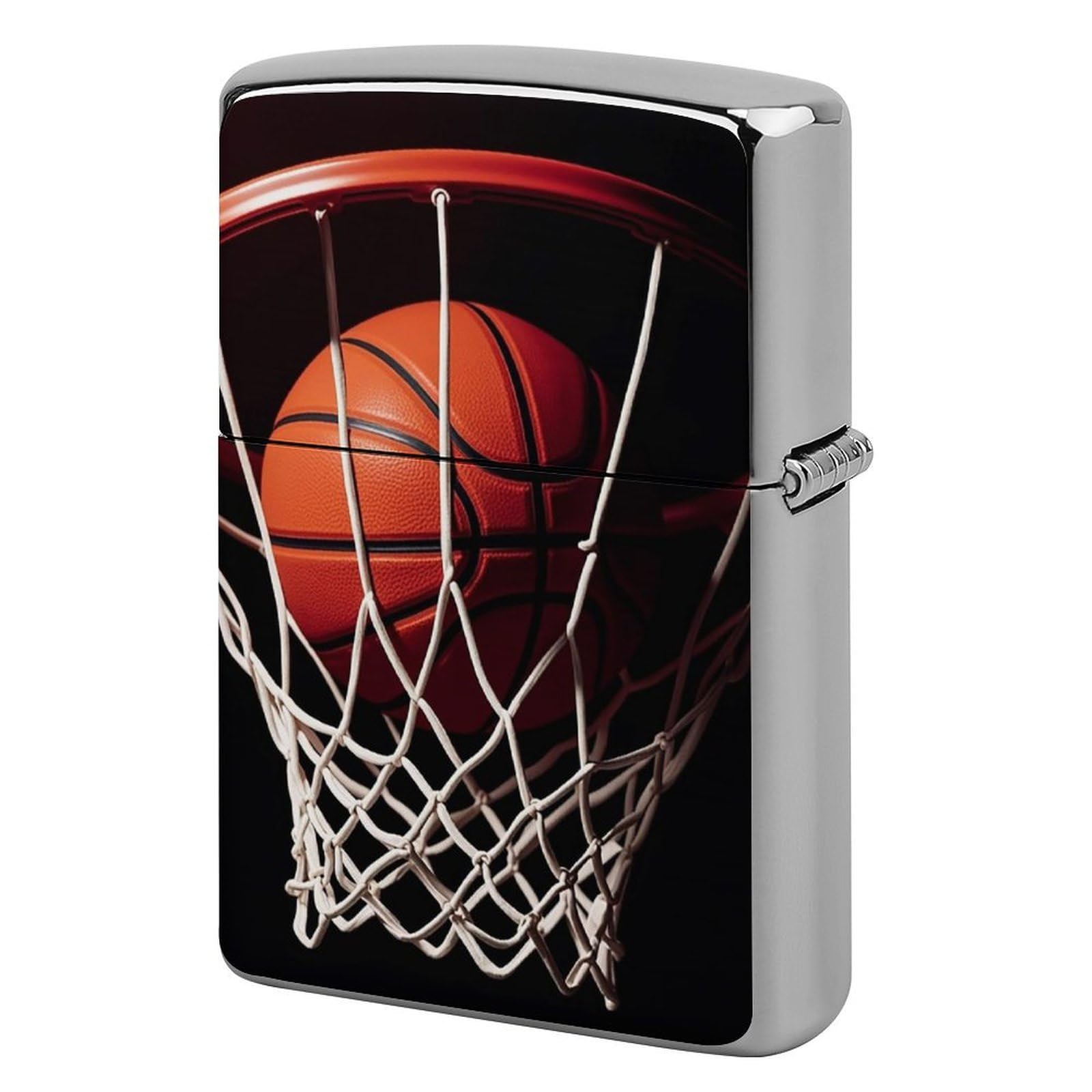 Basketball Lighter Case for Men, Personalized Lighter Cover for Valentine's Day Gifts, Flip-Top Lighters Shell for Outdoor, Portable Lighters Protective Sleeve