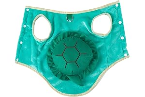 Funny Dog Costume, Dog Puppy Winter Mario Bros Turtle Shell Vest Costume with Two Rings