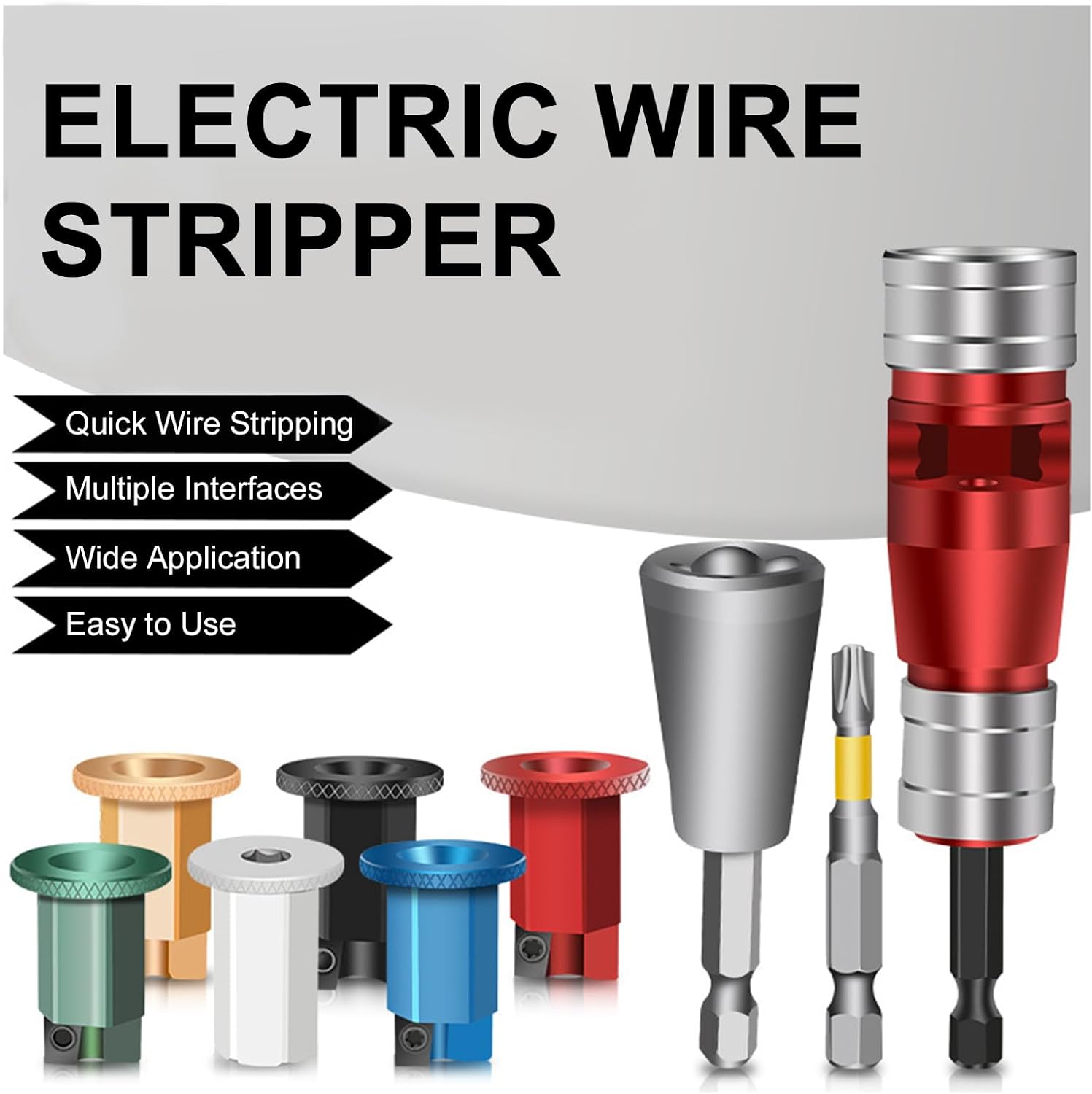 Electric Wire Stper Fast Stping Wire Electric Wire Peeling Hine for Power Drill Driver Wire Stping s for 8/10/11/12/13/14/15/16/17AWG