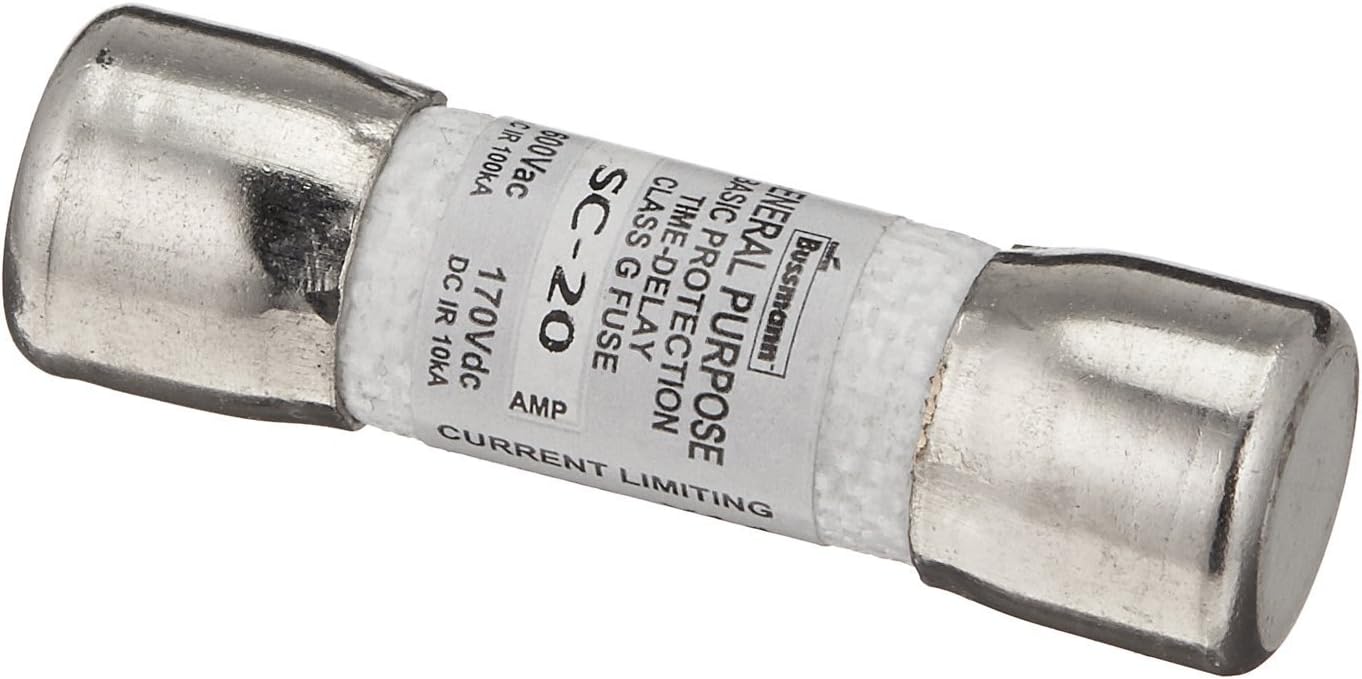 Bussmann #BP/SC-20 20A SC cart fuse (pack of 10)