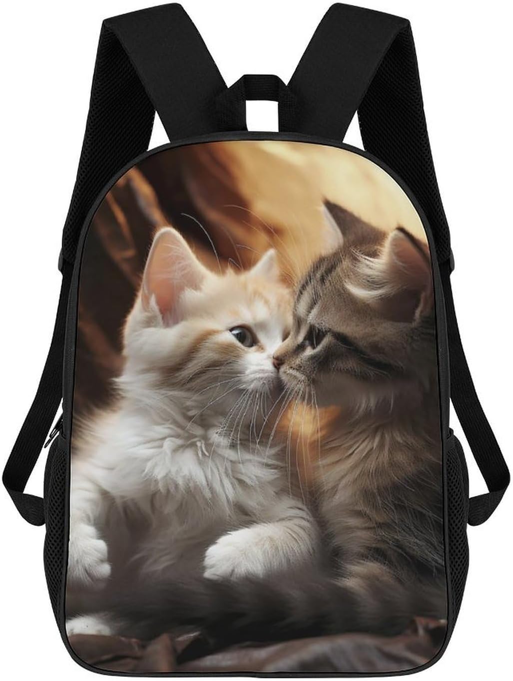 Cat Kiss Large Laptop Backpack for Travel, 17 Inch Daypack