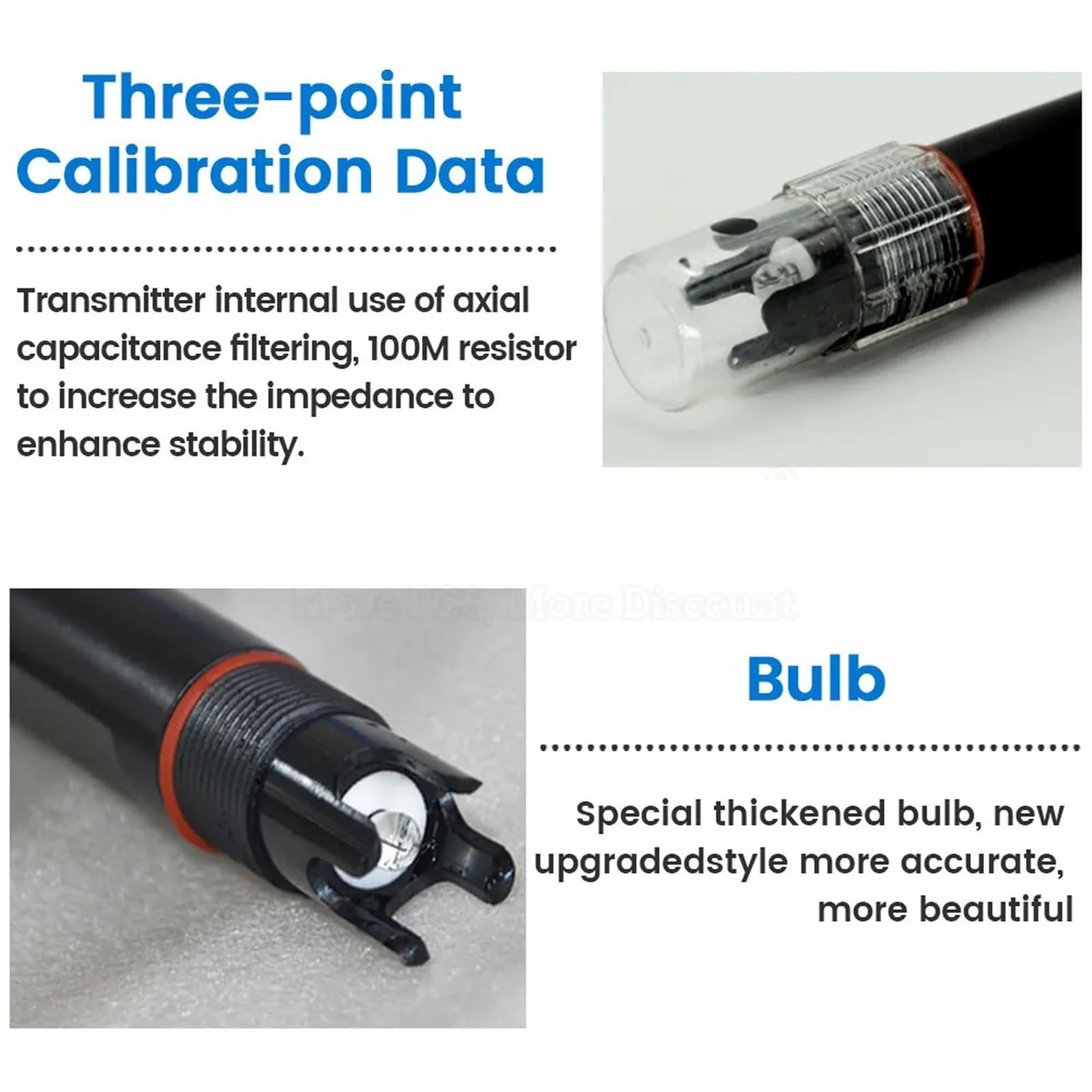 PH Sonde Din-Schienen-Typ PH EC Kunststoff-Elektrodensonde RS485 2-in-1-Sensor Industrieller Abwassermonitor(Plastic Probe)