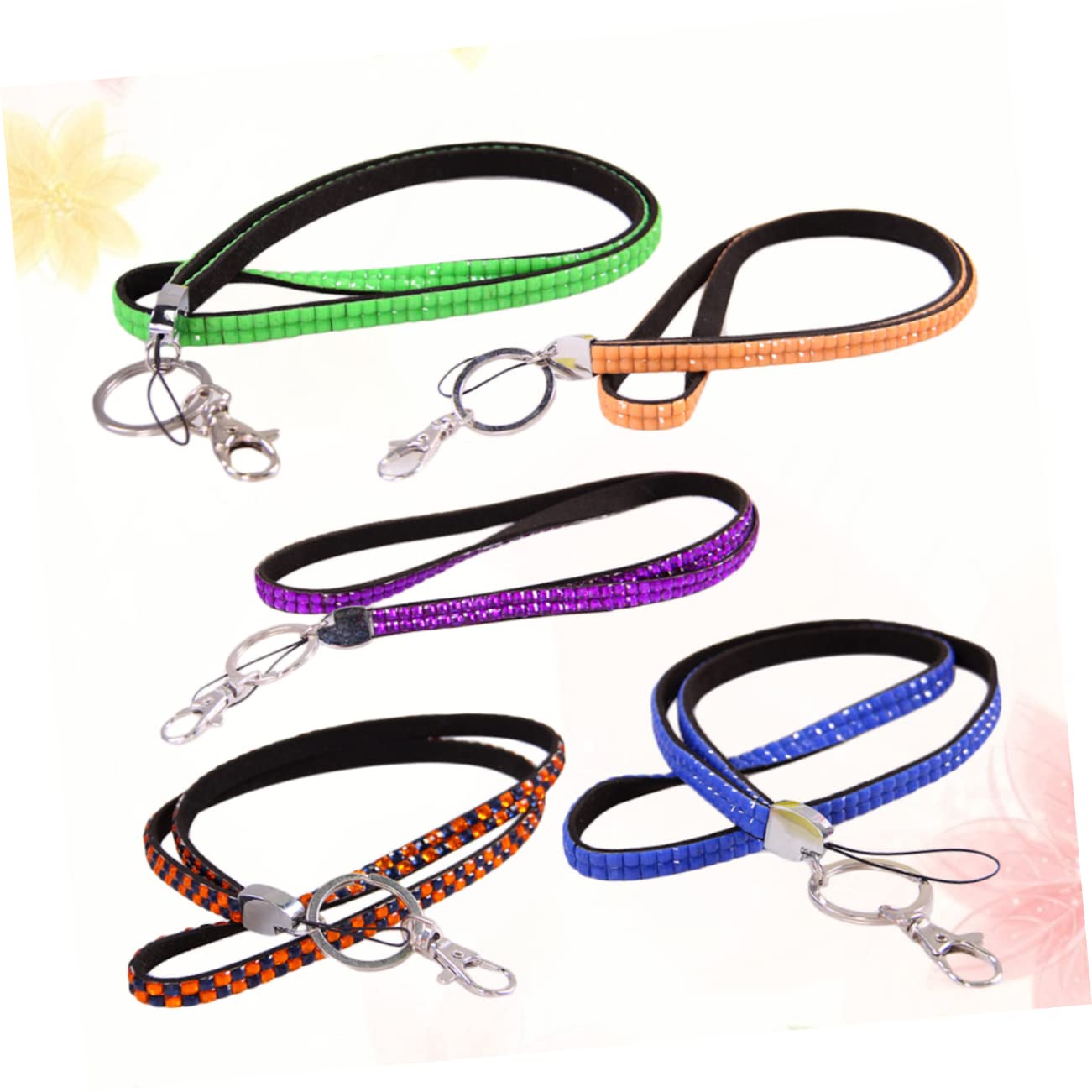 NUOBESTY Teiliges Handy Umhängeband Mit Glitzer Strass Handy Sicherheitsbänder Für Smartphones Für Reisen Shopping Freizeitaktivitäten Zufällig