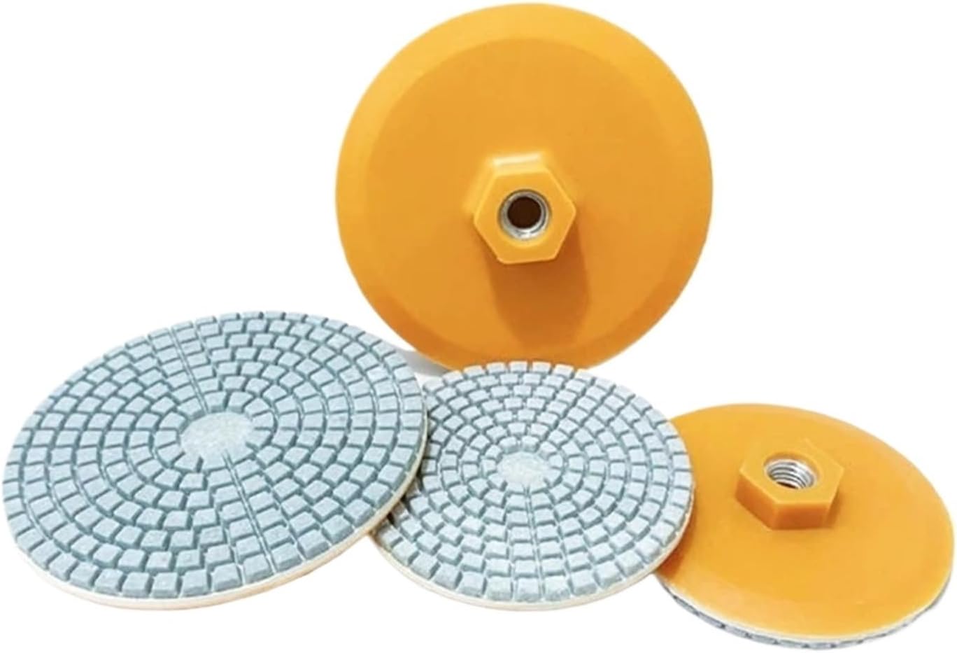 4" 100mm Ceramic Tile Trimming Polishing Disc M14 Angle Grinder Dry Polishing Marble Porcelain Granite Chamfering Grinding Edge(M16,3 Inch 80mm)