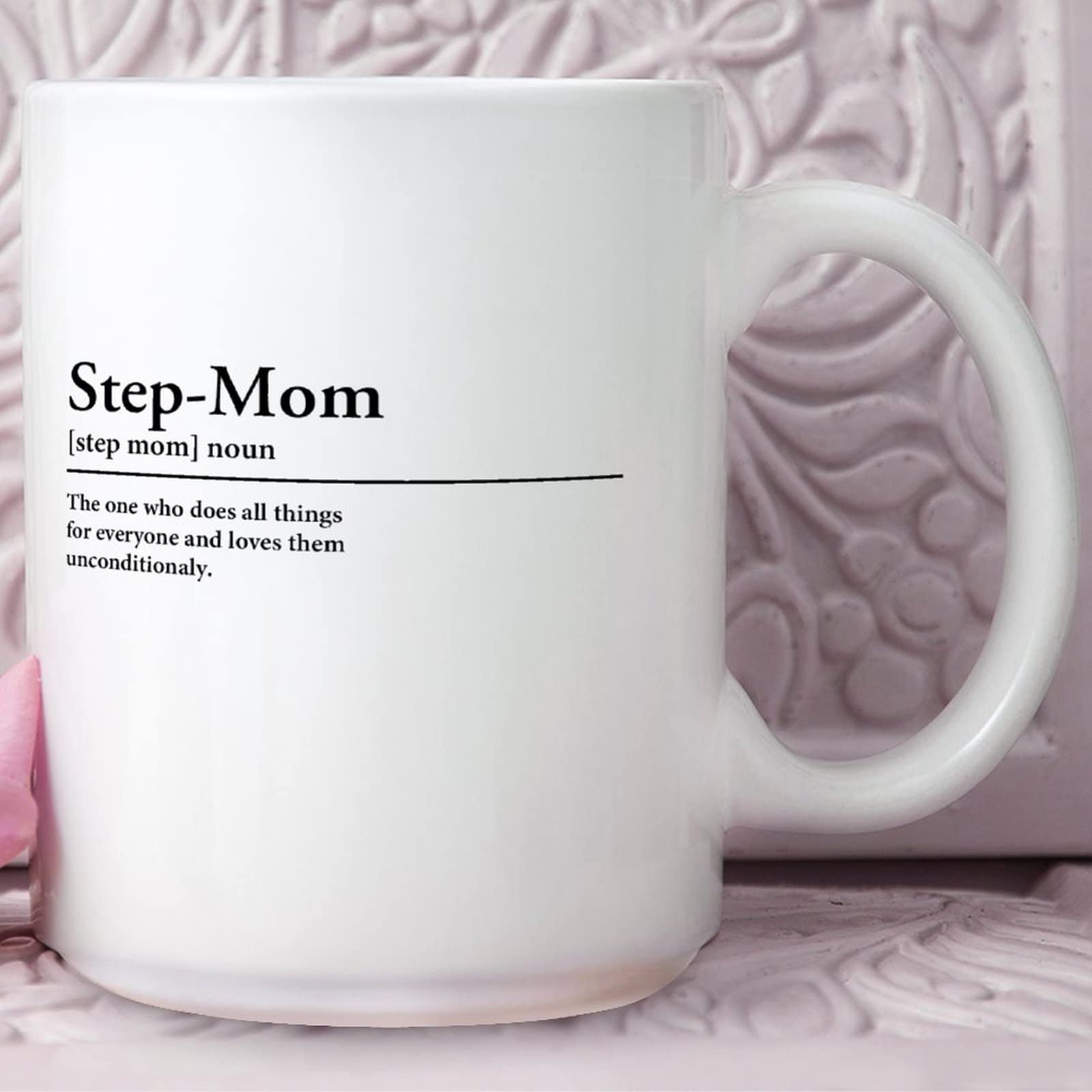 SpreadPassion Tazza Pom Mom – Ceramica 450 Ml, Regalo Personalizzato, Microonde E Lavastoviglie