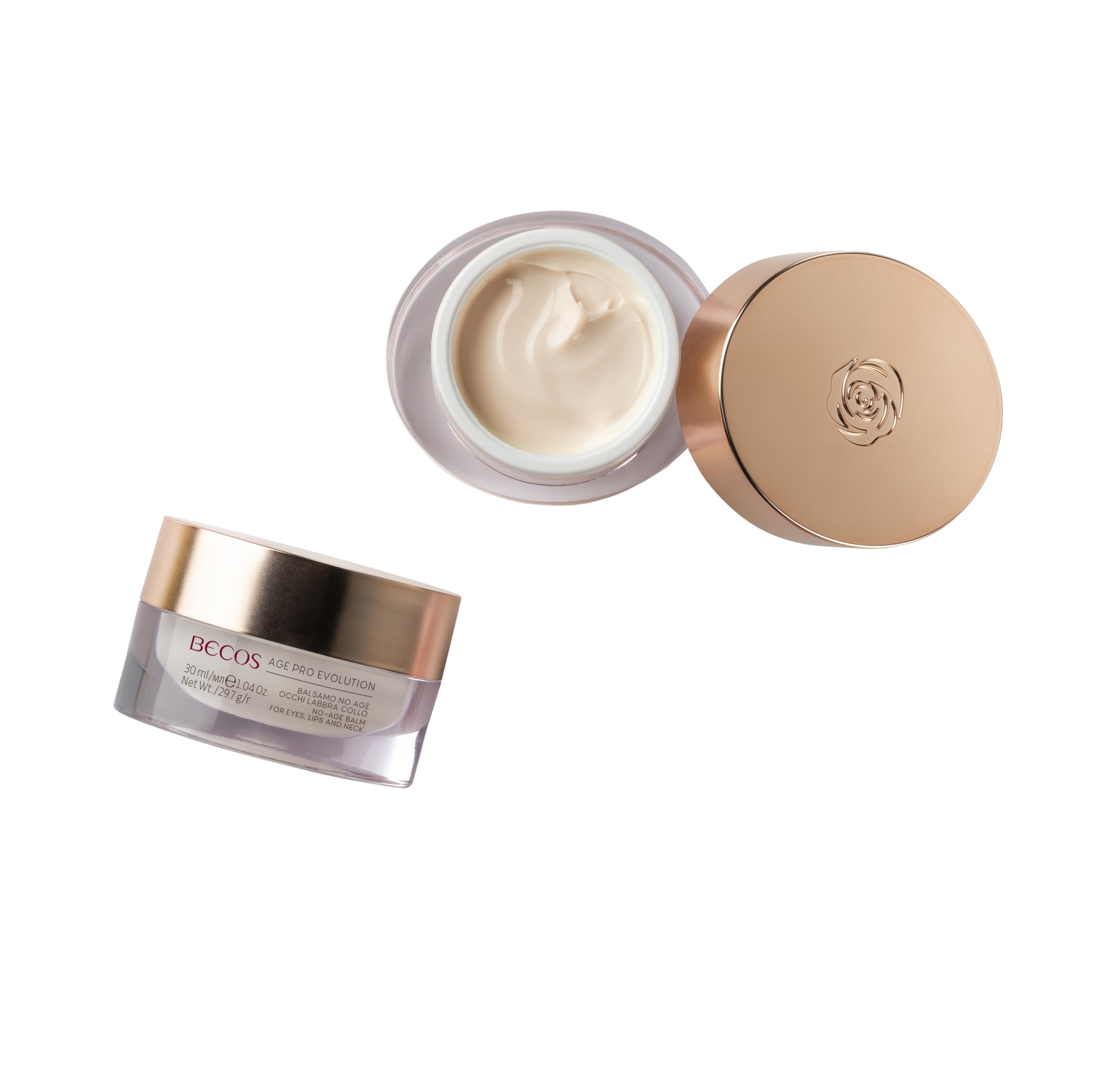 Becos NoAge Face Collection Age pro Evolution - Una Raffinata Pochette con Crema Antietà Globale SPF 20 50ml + Balsamo No Age Occhi Labbra Collo 30ml - Trattamento Anti Invecchiamnto