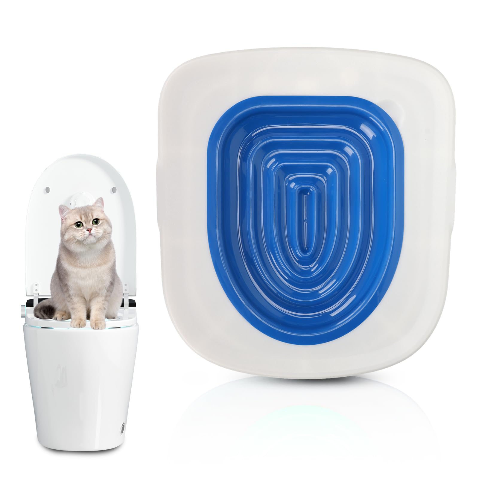 Blue Cat Toilet Training Kit, 38 * 34 * 3.2cm Cat Toilet Training ...