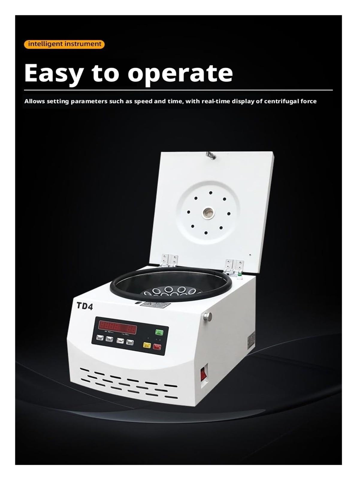 TD4/TD4C/TD6M/ Centrífuga de sobremesa Centrífuga eléctrica de baja velocidad de 4000 RPM con temporizador y control de velocidad Control preciso(TD4+12x20ML)