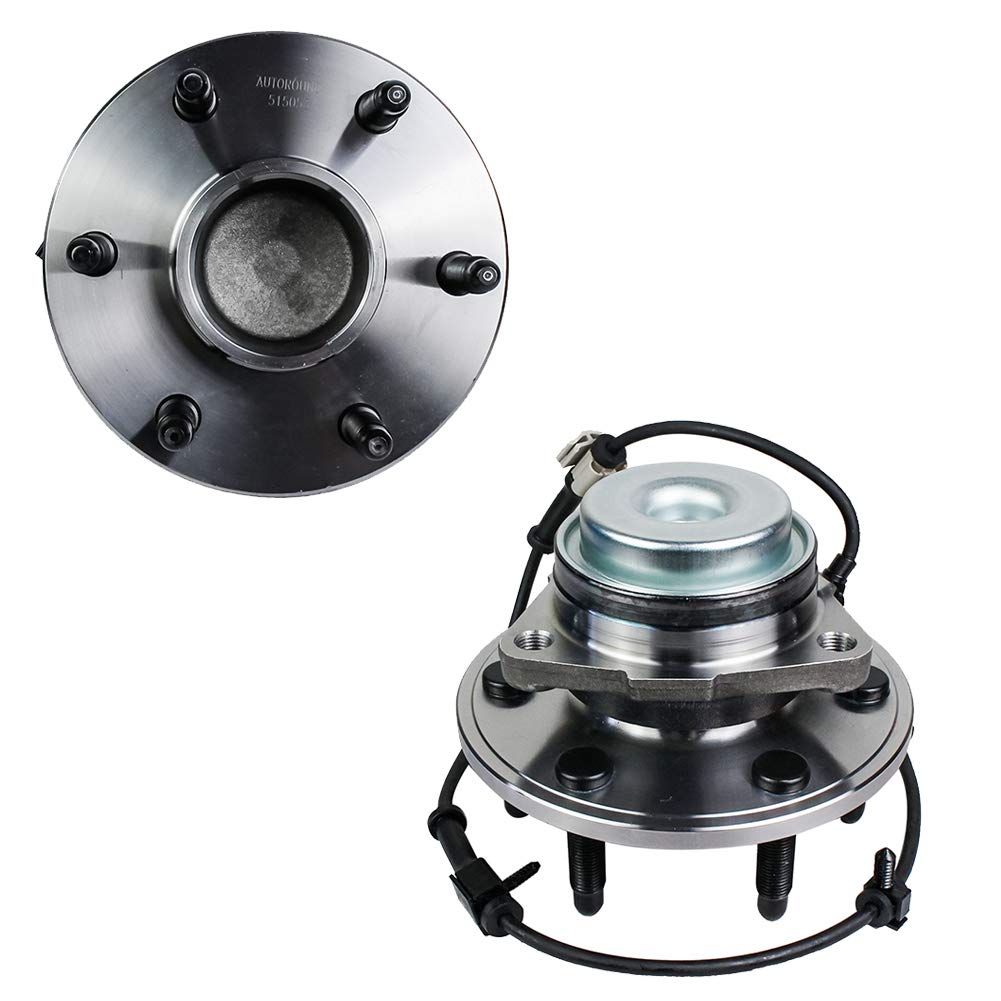 Photo 1 of Autoround 515053 2-Pack 2WD Front Wheel Hub and Bearing Assembly Fit for Chevy Tahoe, Chevrolet Avalanche Suburban Express 1500, Cadillac Escalade, GMC Yukon XL Savana 1500 2500, 6 Lug W/ABS