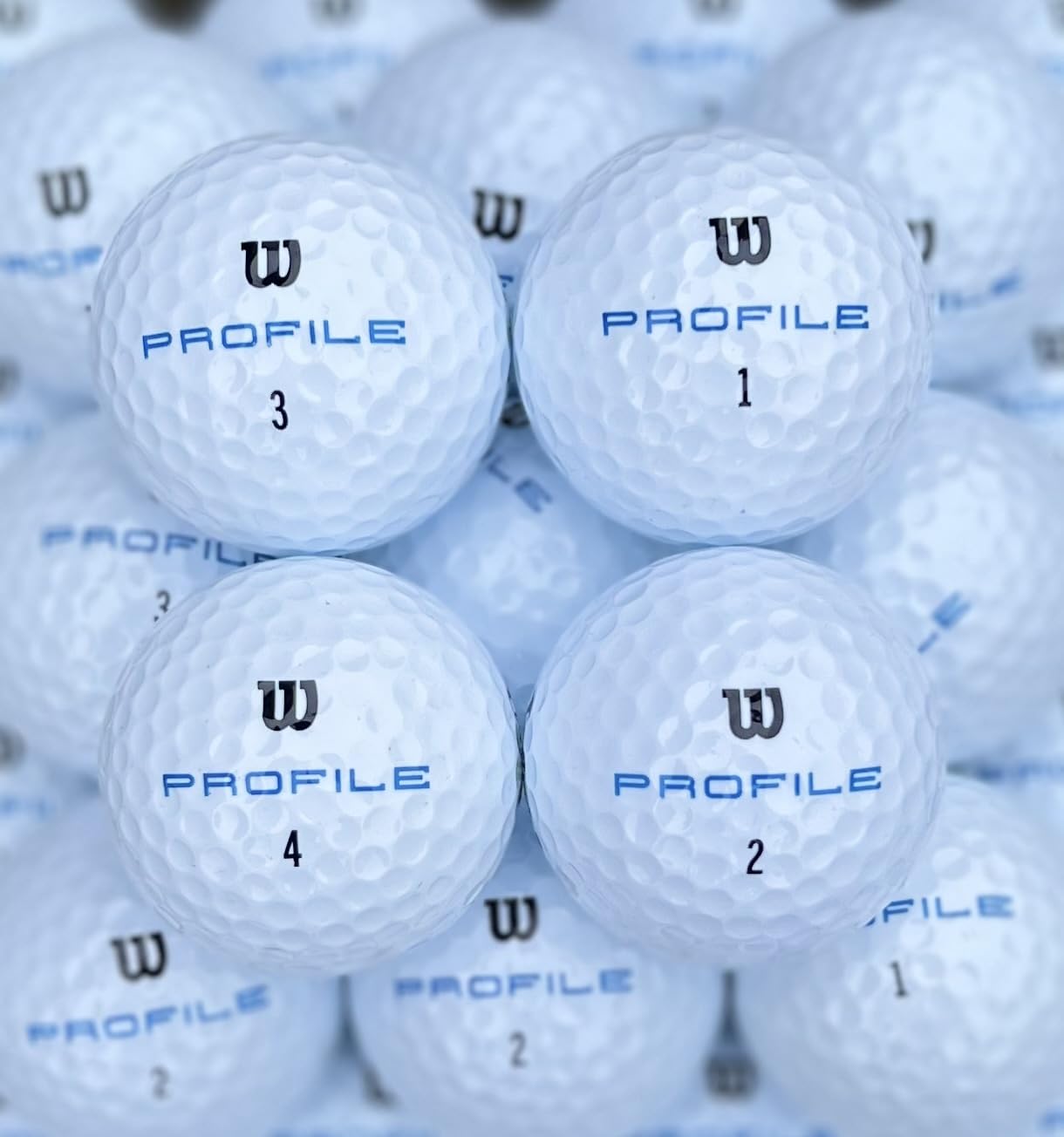 Wilson Profile Distance Golfball, 36 Stück, Premium Selection, AAAAA, Lakeballs - im Netzbeutel