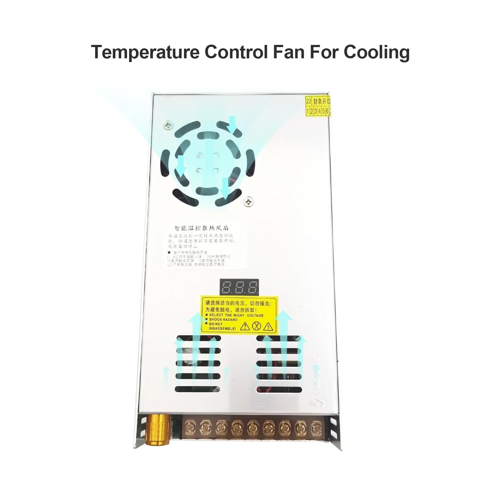Zasilacz impulsowy, 480W wyświetlacz cyfrowy zasilacz impulsowy regulowane napięcie 0-5V 12V 24V 36V 48V 60v 80V 120v 300V, 24v 20A, 48V 10a(0-5V 60A)