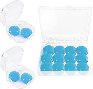 8 Paar Ohrstöpsel zum Schlafen, Wiederverwendbar und Geräuschunterdrückend Ohrstöpse, Softe Silikon Ohrenstöpsel, Individuell Formbar Ohrstöpse zum Schlafen, Reisen, Lernen, Geräpschreduzierung