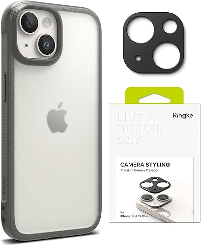 Ringke Fusion Bold - Funda compatible con iPhone 15 Pro Max [gris mate] + estilo de cámara compatible con iPhone 15 Pro Max disponible en Yaxa Guatemala