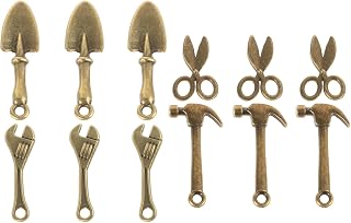 12pcs DIY Alloy Tool Jewelry Pendant Charm for Bracelet and Earring Making, Versatile Use with Fine Craftsmanship, Unique Design Accessory for Birthday Presents and Parties