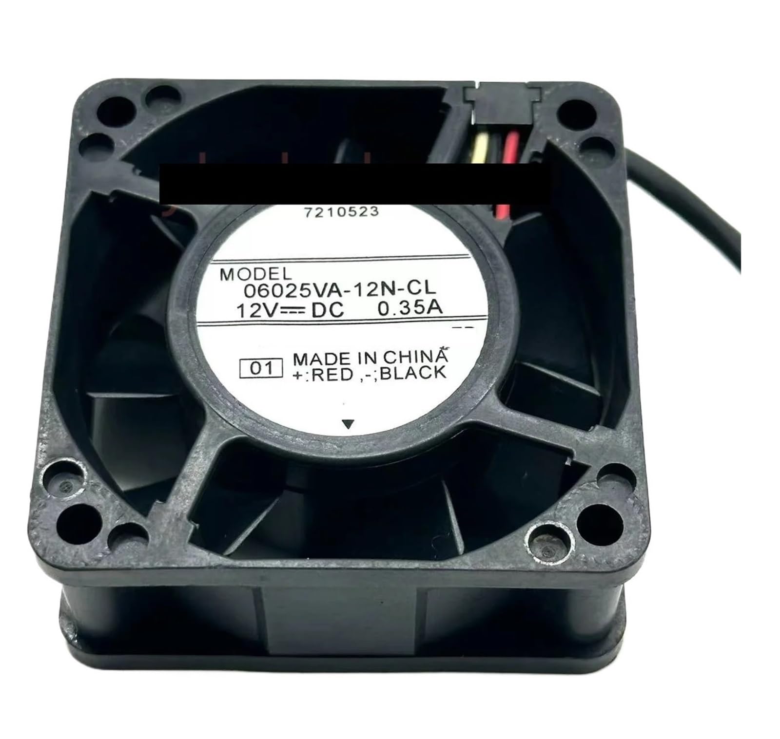 Ventilateur de refroidissement 3 fils 06025VA-12N-CL 12 V 60x60x25 mm