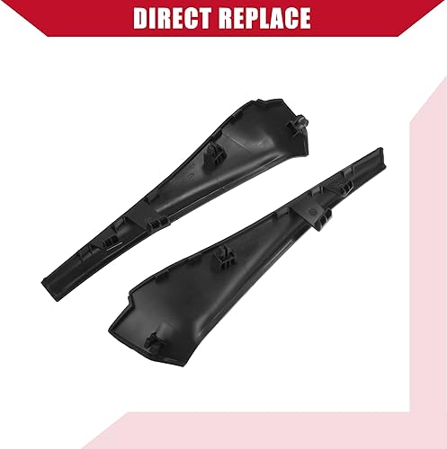 Miniatura 4 de 66895-4CL0A / Extensión de carenado lateral del limpiaparabrisas delantero izquierdo derecho/parabrisas para Nissan Rogue 2014-2019, duradero,