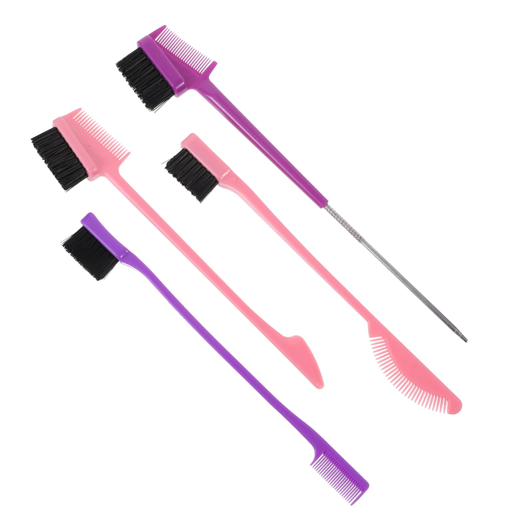 SOESFOUFU Elegant Eyebrow Brush Set 4pcs Eyelash Comb Makeup Eyelash Brush Perfect Women Girls Color