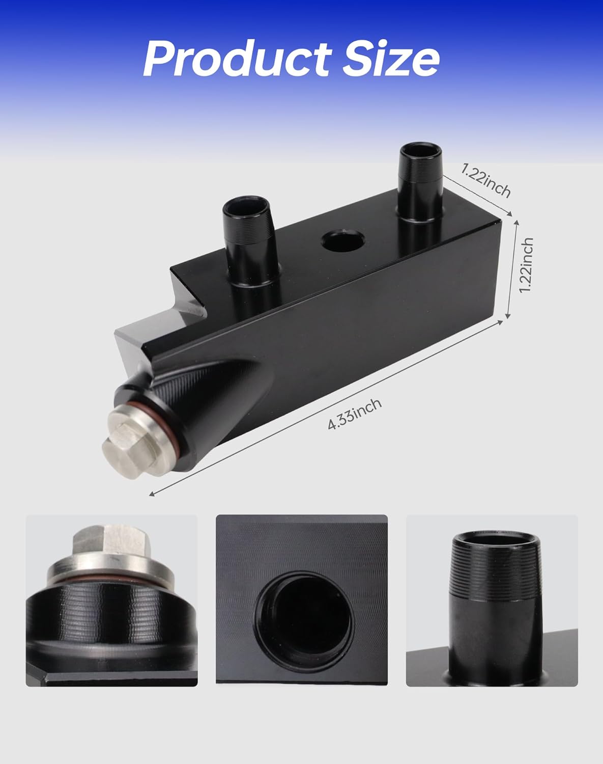 Flecto 125068000 Automatic Transmission Cooler Full Flow Bypass Valve Upgraded Compatible with 2014-2018 Chevy Silverado 1500, Sierra, Tahoe, Yukon & Cadillac Escalade, GM 6L80 Prevents Overheating