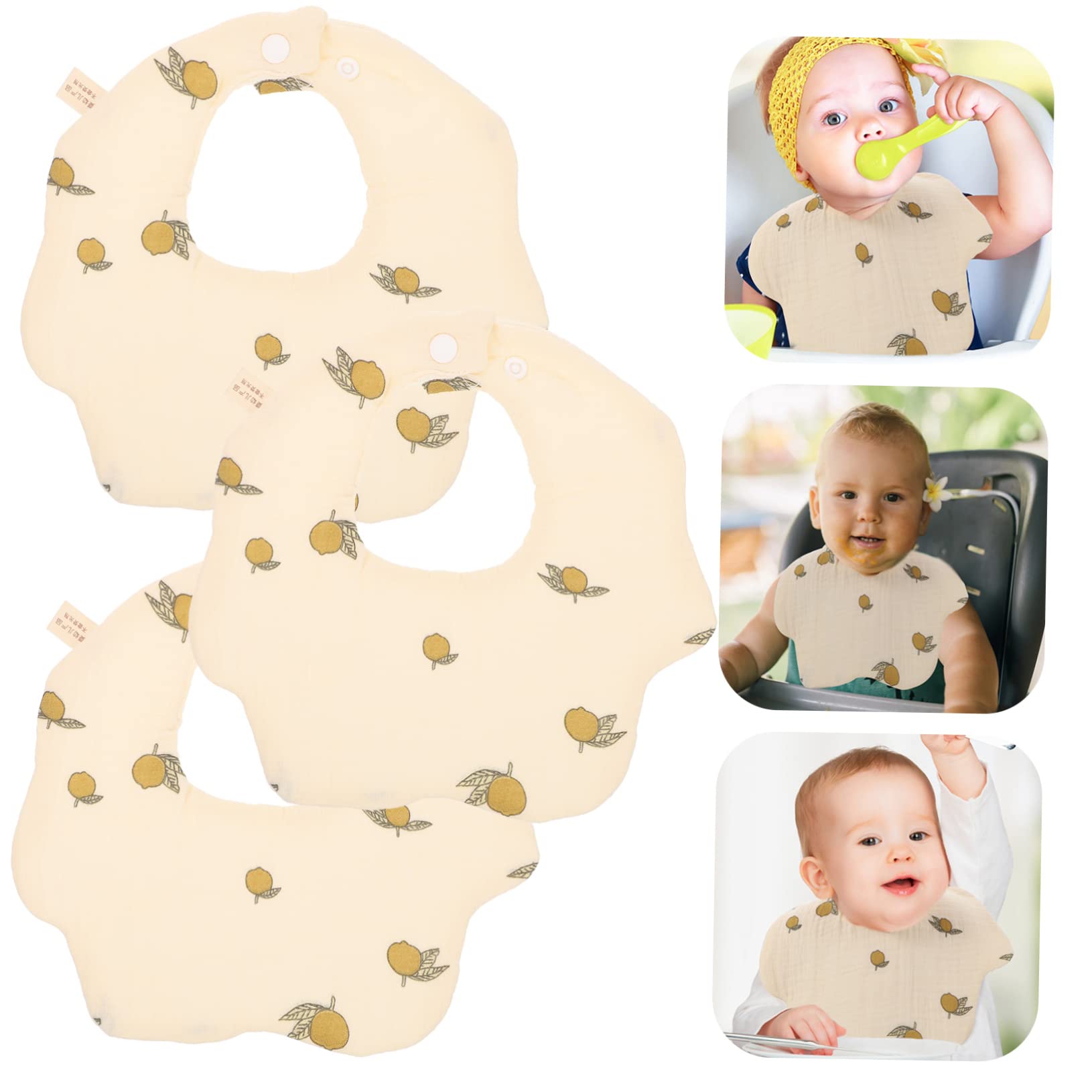 ibasenice Baberos bibs babete bebé toalla bebe costume toallas recién nacidas para niño babero toallas eructar toallas de saliva babero para la dentición algodón