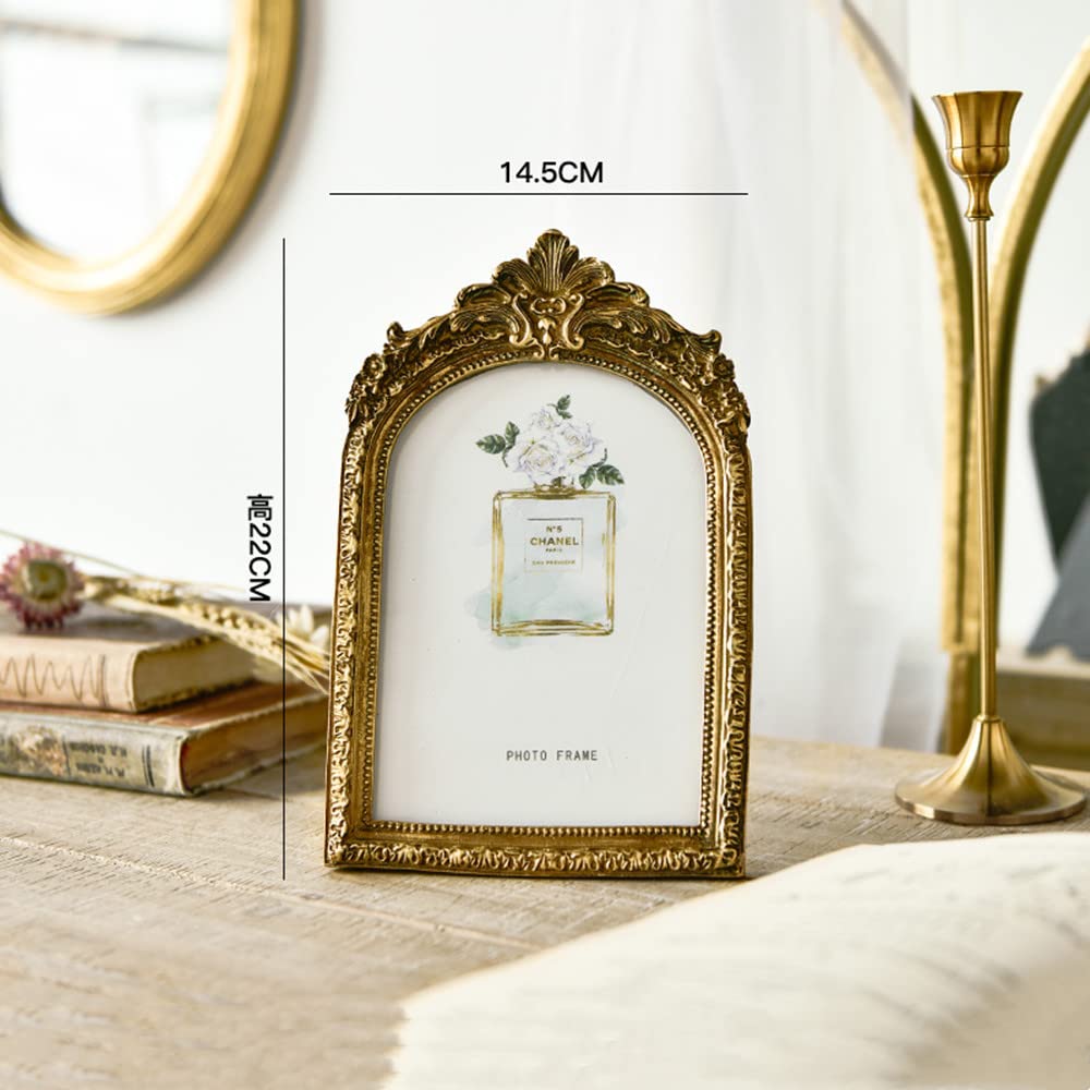 XIYUAN Vintage Photo Frame 5x7 Antique Photo Frame With Glass Top