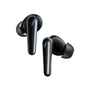 Soundcore Liberty 5 by Anker Cuffie Bluetooth Wireless con Cancellazione del Rumore, Riduzione della Voce 2X più Forte, ANC in Tempo Reale, Dolby Audio, Chiamate Chiare con 6 Mics IA, Lunga Durata