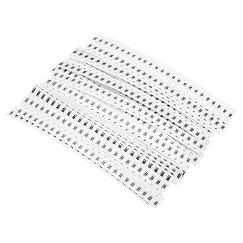 PATIKIL 1206 Surface Mount Device Resistor Kit, 1Set/625Pcs 0R-9.1R Ohm 25 Values 1% Tolerance 1/4W Chip Resistors Assortment Kit for Electronic Product