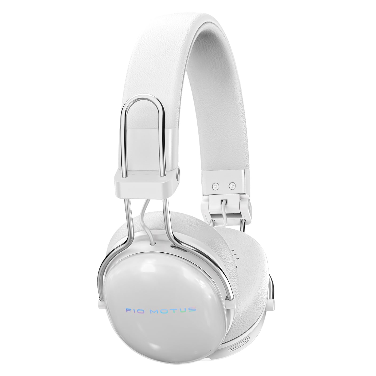 FIO MOTUS Active Noise Cancellation Wireless Bluetooth On-Ear Headphones:with - Hi Res Sound Up to 55H Battery Life, Lightweight, Comfortable,