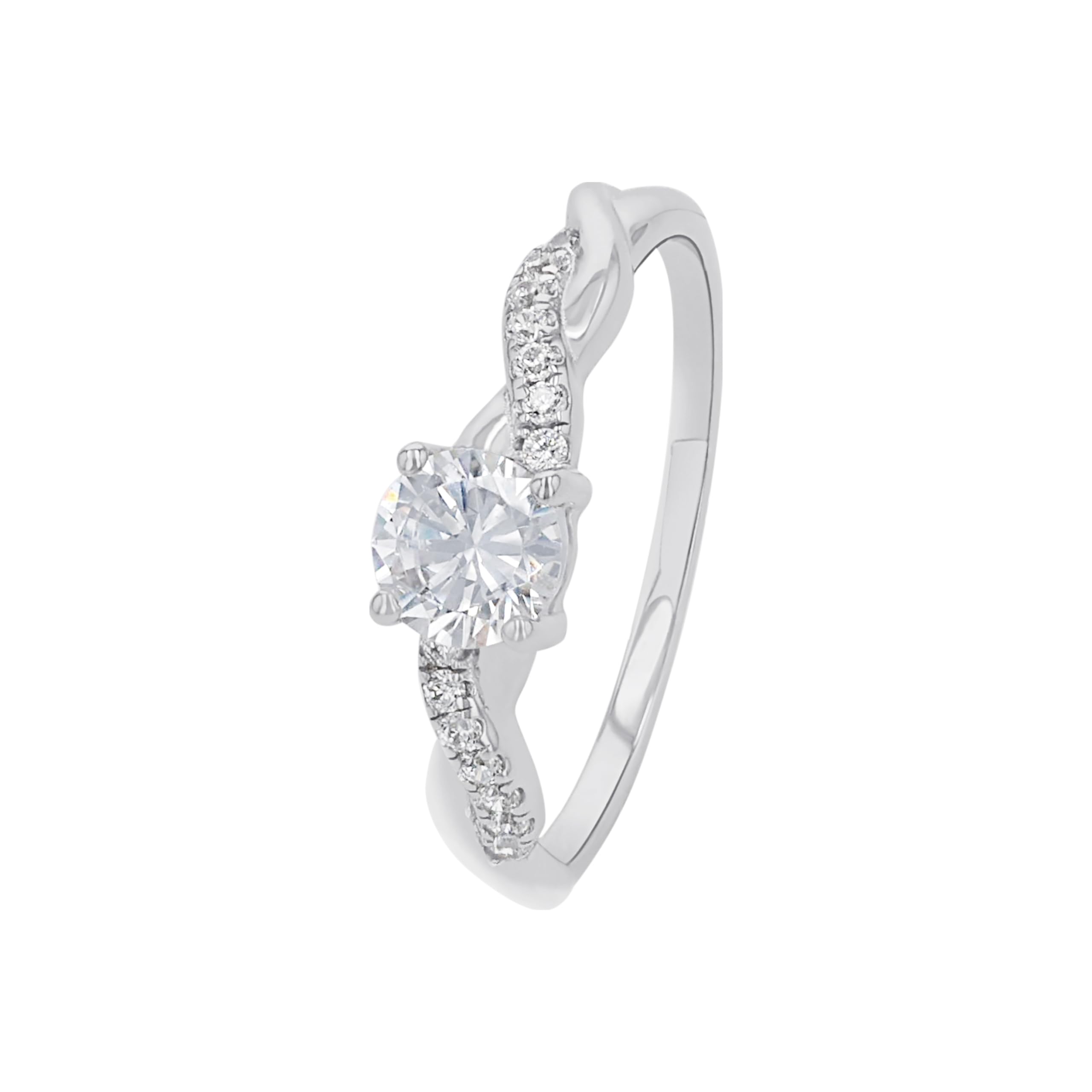 s.Oliver Ring für Damen, Sterling Silber 925, Zirkonia, Damenschmuck, Kommt in Schmuck-Geschenkbox