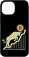 Vista 6 de iPhone 13 Pro Max Bitcoin Bull Graph Bullish BTC Crypto Crypto Cryptocurrency Trader Case