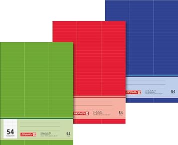 BRUNNEN 1043735 Vocabulary A4, 32 Sheets, Lined, 3 Columns, ruling 54