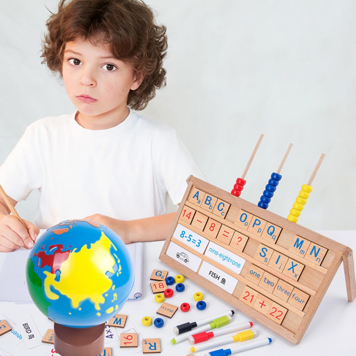 Globe Terrestre pour Garçon et Filles Socle, Décoration et Éducation