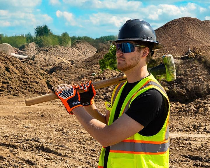 HexArmor Shockwave Safety Work Glasses | ANSI Z87+, UV, Anti-Fog, Polarized - Image 7