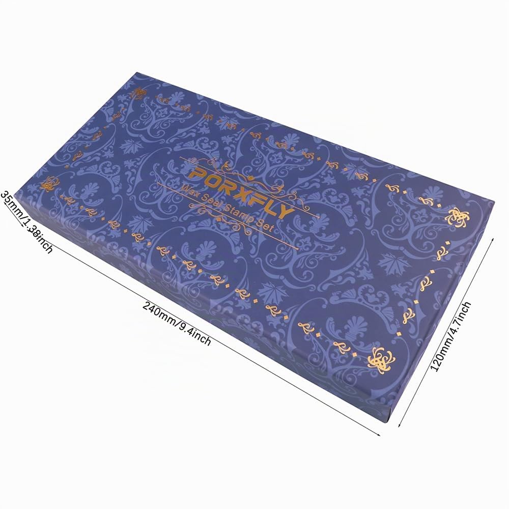 2 Piezas Letra L Sello de Cera Set, Alfabeto Inicial Sello de Cera Kit Vintage Caja de Regalo, A a Z Letra Serie Sello para Invitaciones de Boda, Sobres, Envoltura de Regalos (L)