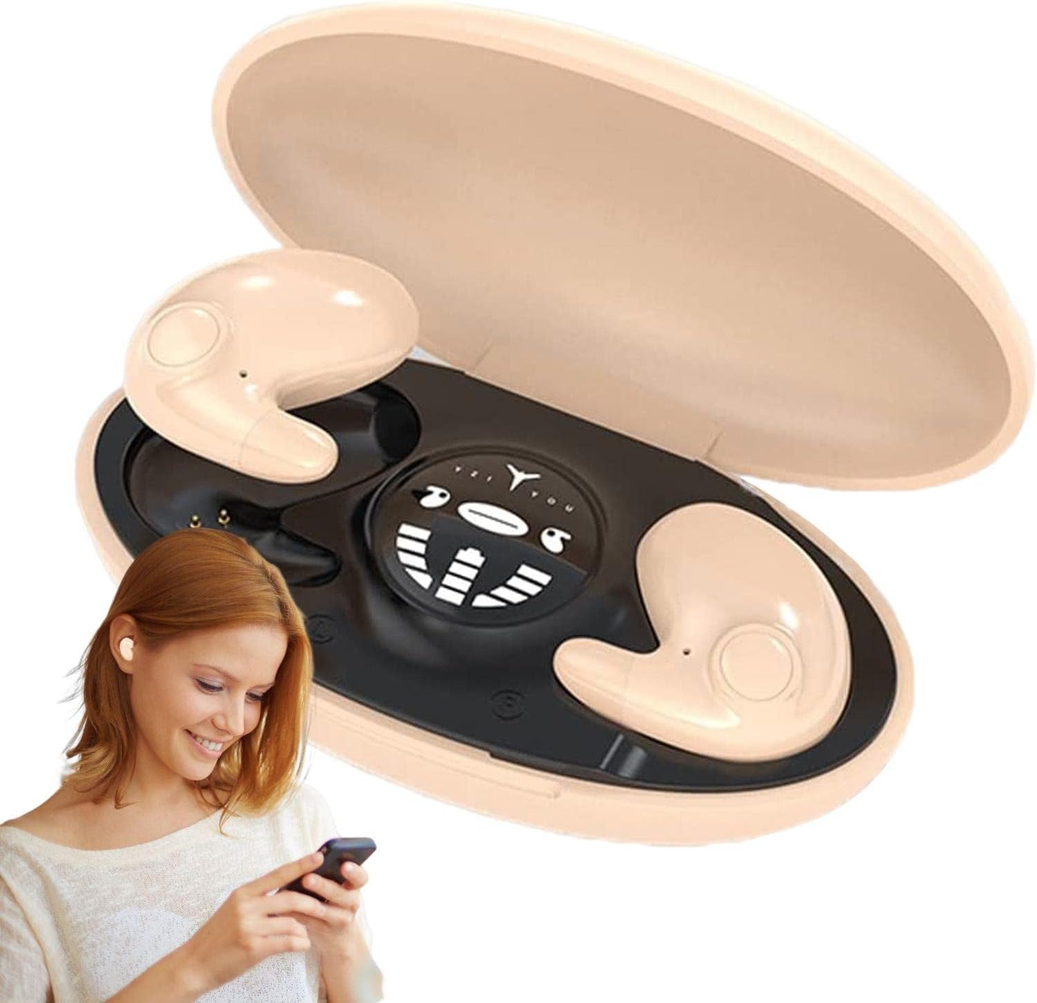 Invisible Sleep in Ear Headphones Wireless Headphone with