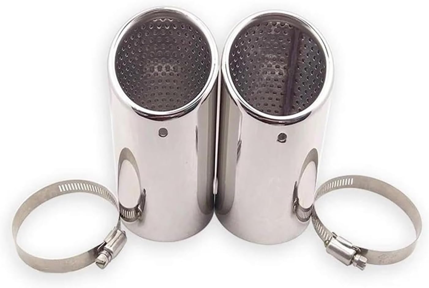 Exhaust Tips For VW For Passat B6 3C For EOS For CC 2005-2012 Tailpipe Muffler Tip Trim End Tail Throat Stainless Steel Exhaust Pipe(2 Pieces 1)