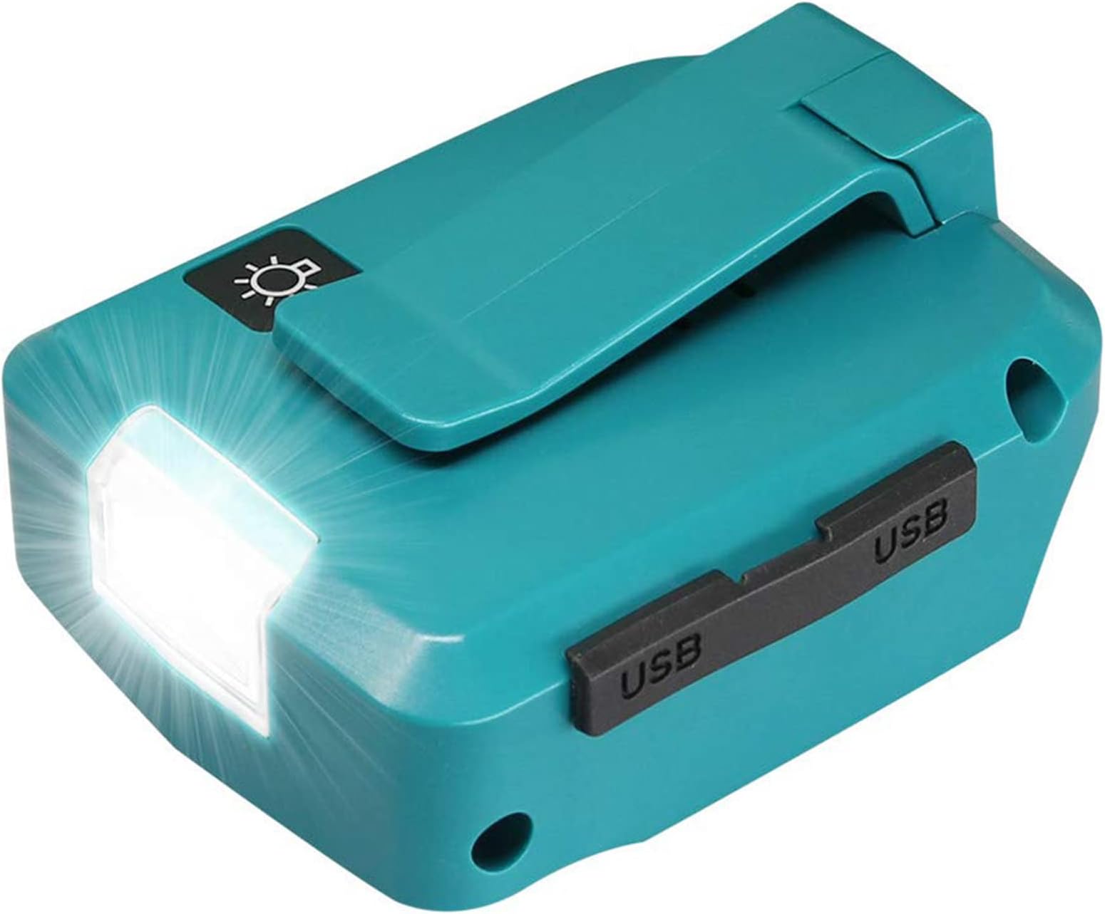 Replacement ADP05 Power Source, USB Charger Adapter for Makita LXT Lithium-Ion 14.4V 18V, Fast Charging Converter with LED Light