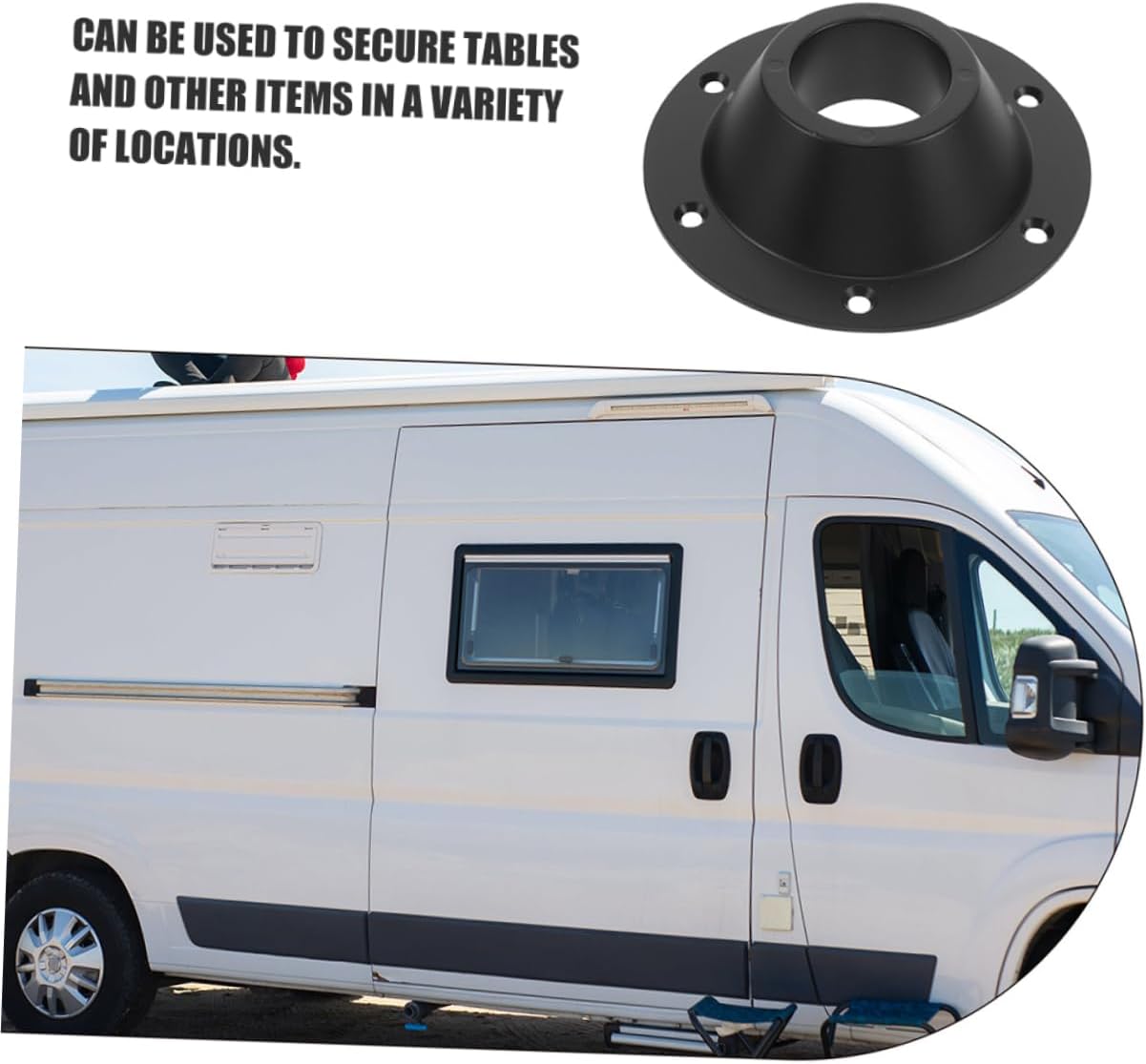 ABOOFAN Rv Aluminum Table Base Camper Table Leg Mount Lightweight Easy Install