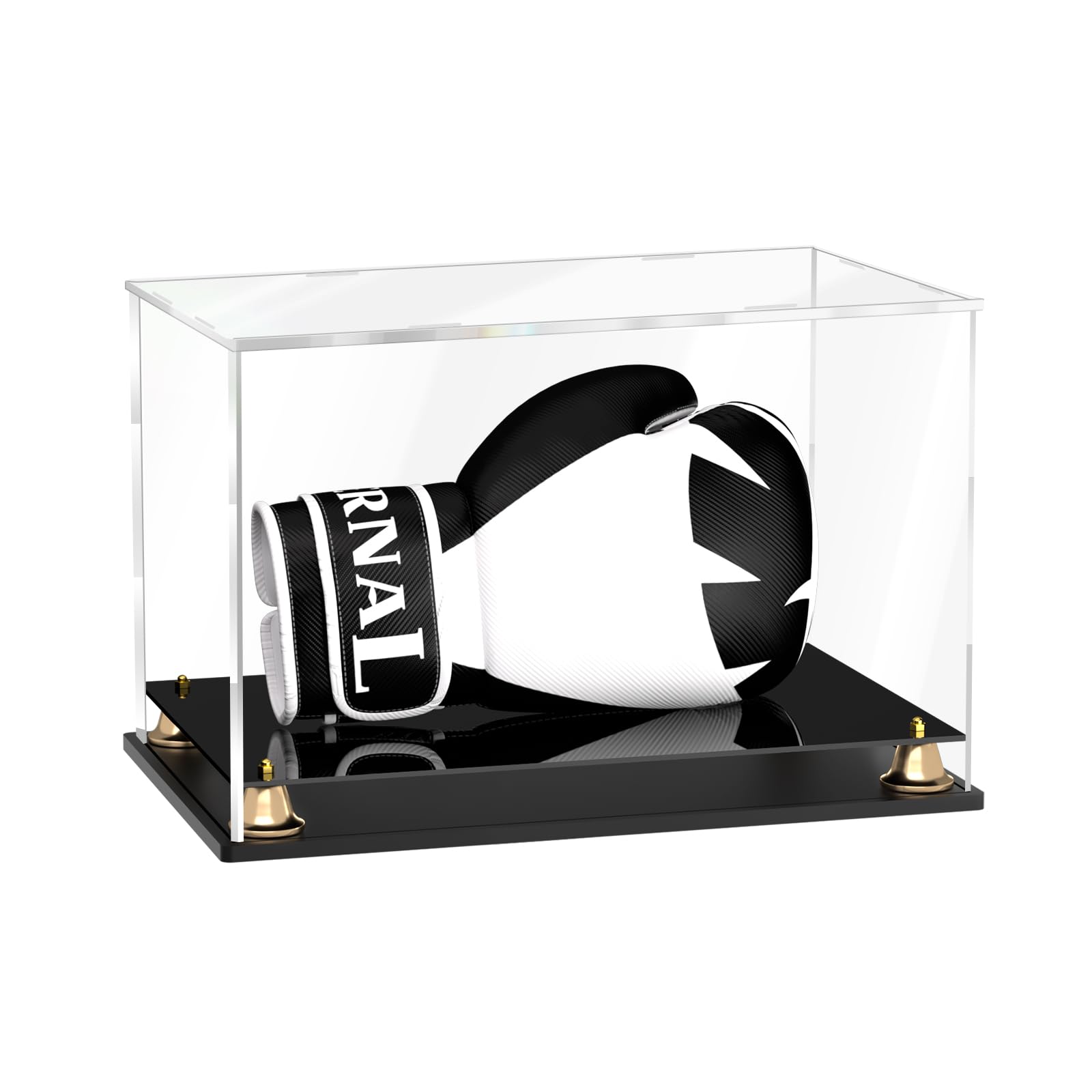 Boxing Glove Display Case Acrylic Glove Holder Box 14.4x9.3x9.4in