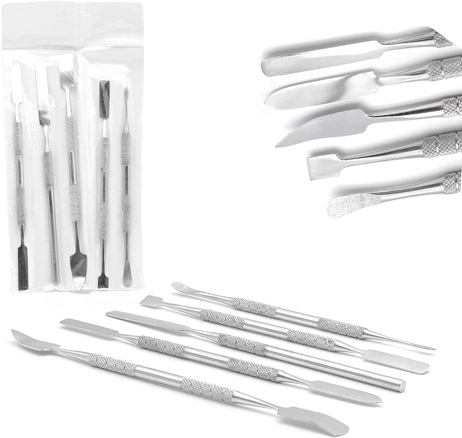 Cynamed5PC Spatula Wax & Clay Sculpting Tool Set